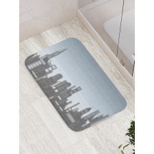 City Skyline Futuristic Bath Mat