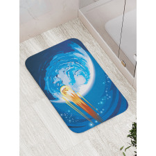 Planet Galaxy Cosmos Bath Mat