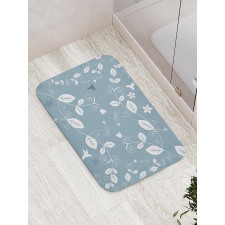 Buds Blossoms Leaves Ivy Bath Mat