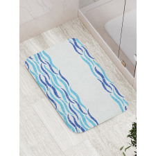 Ocean Life Sea Waves Bath Mat