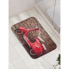 Retro Nostalgic Scooter Bath Mat