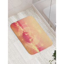 Meditation in Sunrise Bath Mat