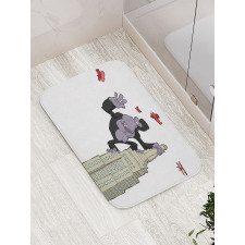 King Monkey Cartoon Bath Mat