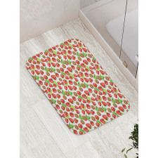 Watercolored Fruits Bath Mat