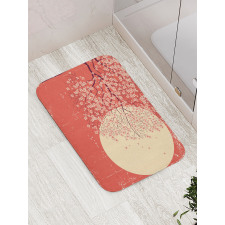 Cherry Sakura Blossoms Bath Mat