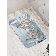 Spaceship Hallway Bath Mat