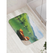 Boats Lake Forest Serene Bath Mat