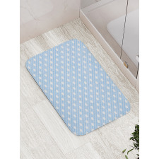 Retro Nostalgic Polka Dot Bath Mat