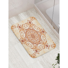 Abstract Damask Motif Bath Mat