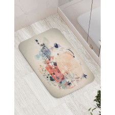 Grunge Mix Collage Bath Mat