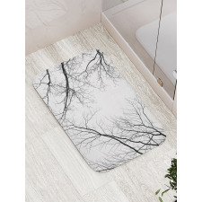 Leafless Scary Branches Bath Mat