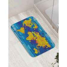 Geometric Modern Bath Mat