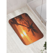 Twilight Coconut Palms Bath Mat