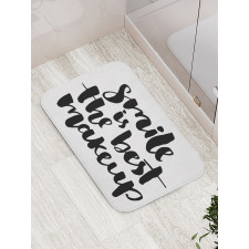 Smile Motivational Letter Bath Mat