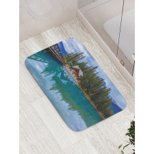 Lake Scenery Cottage Bath Mat