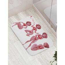 Woman in Swimwear Graphic Bath Mat