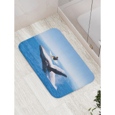 Jumphing Dolphin Surfer Bath Mat