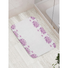 Lilac Flowers Blossoms Bath Mat