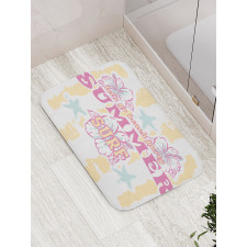 Flowers Surf and Summer Bath Mat