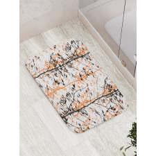 Tree Silhouettes Artwork Bath Mat