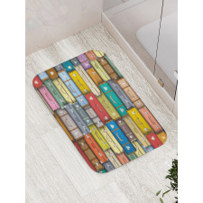 Colored Travel Suitcase Bath Mat