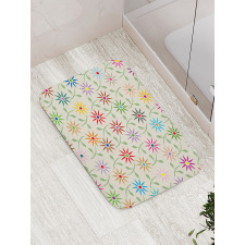 Colorful Graphic Garden Bath Mat