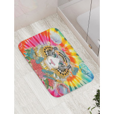 Tiger Head Bath Mat