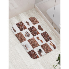 Roasted Coffee Beans Bath Mat