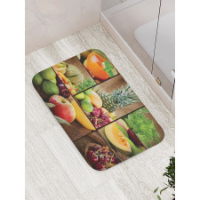 Fruit Pineapple Cherry Bath Mat