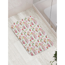 Colorful Antique Teapot Bath Mat