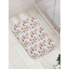 Colorful Retro Teapots Bath Mat