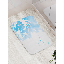 Island Palms Abstract Bath Mat