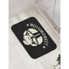 Alien Monkey Sign Bath Mat