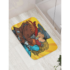 Steampunk Robots Bath Mat