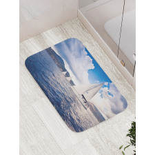 Sailing Boat on Sea Bath Mat