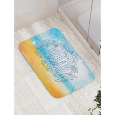 Abstract Sunny Seashore Bath Mat