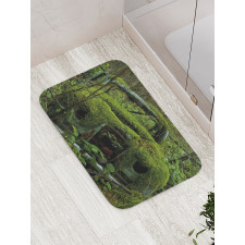 Old Classic Car Forest Bath Mat