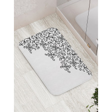 Floral Vignette Design Bath Mat