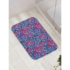 Watercolor Sketch Mosaic Bath Mat