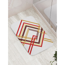 Diamond Like Border Line Bath Mat