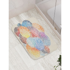 Abstract Mosaic Spots Bath Mat