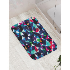 Retro Colorful Mosaic Bath Mat