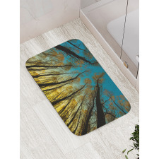 Trees Sunrise Pastoral Bath Mat