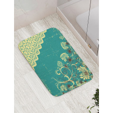 Retro Flora Lace Frame Bath Mat