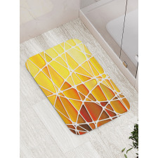 Geometrical Ombre Shapes Bath Mat