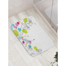 Daisies Spring Florets Bath Mat