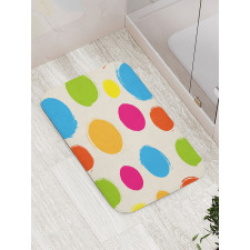 Colorful Round Forms Bath Mat