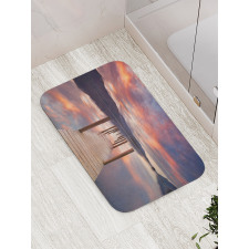 Flooded Jetty England Bath Mat