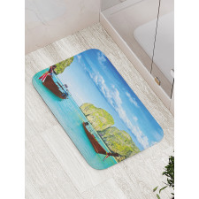 Boat Maya Bay Thailand Bath Mat