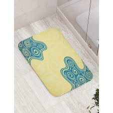 Vintage Floral Spiral Bath Mat